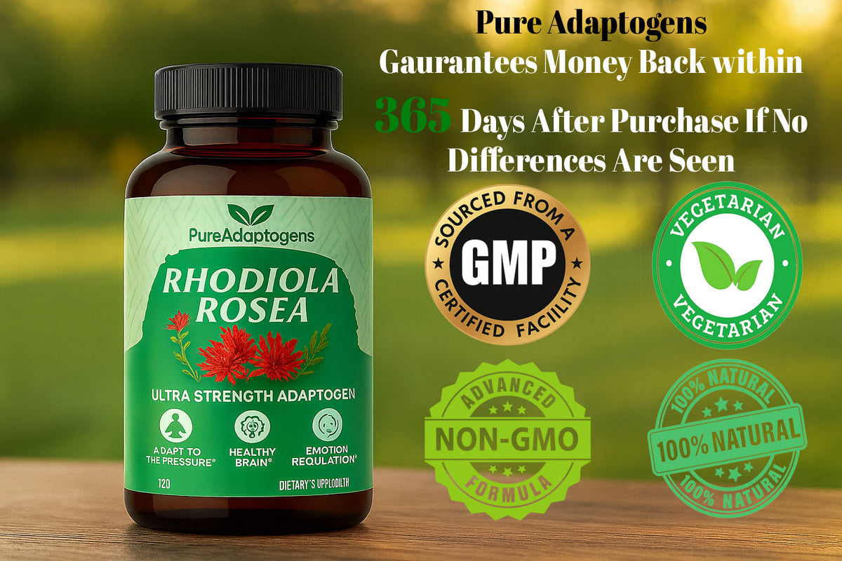 Pure Adaptogens 100% Natural Plant Vegetarian Capsules