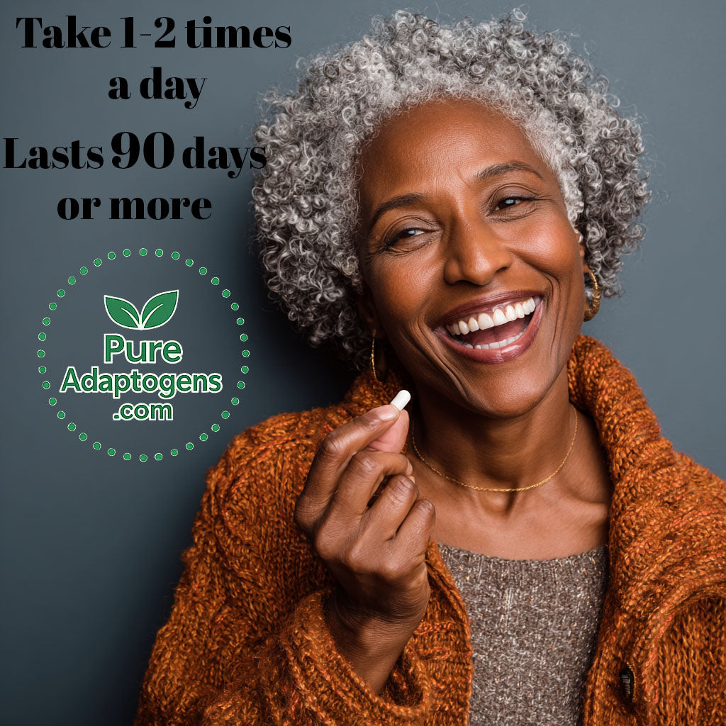 Pure Adaptogens 100% Natural Plant Vegetarian Capsules